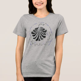 CLAIRE peptide, peacock w/ custom text, light  トライブレンドＴシャツ