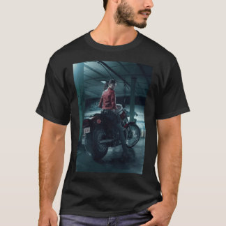 Claire Redfield Resident Evil 2 Motor Bike Tシャツ