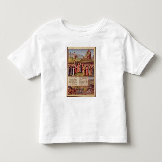 Clairvauxの説教の第2回十字軍のBernard トドラーTシャツ (正面)