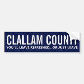 Clallam County Tourism Humor バンパーステッカー (正面)