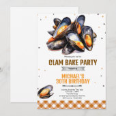 Clam Bake Birthday Party Invitation 招待状 (正面/裏面)