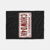 Clam Chowder Boston Accent Chowdah Funny  フリースブランケット (正面(横))