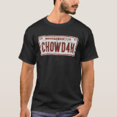 Clam Chowder Boston Accent CHOWDAH Tシャツ (正面)