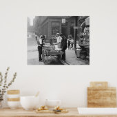 Clam Seller on Mulberry Street, 1900 ポスター (キッチン)