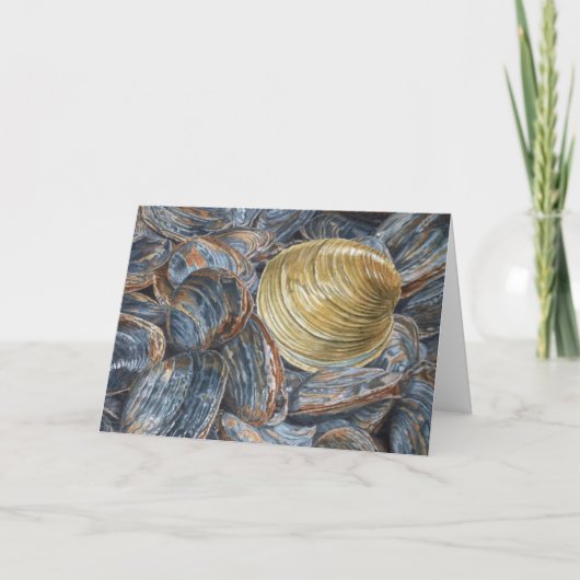 Clams and Quahog Greeting Card サンキューカード (正面)