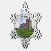 Clan Agnew's Lochnaw Castle Christmas Ornament スノーフレークピューターオーナメント (右)