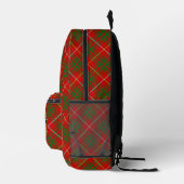 Clan Bruce Crest over Tartan プリントバックパック (右)