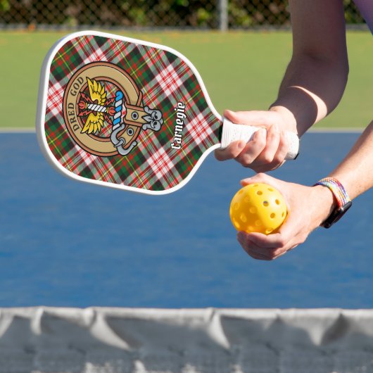 Clan Carnegie Crest over Dress Tartan ピックルボールラケット (インサイチュ)