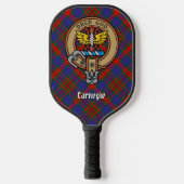 Clan Carnegie Crest over Tartan ピックルボールラケット (正面)