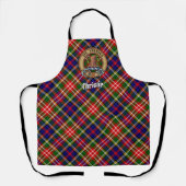 Clan Christie Crest over Tartan エプロン (正面)
