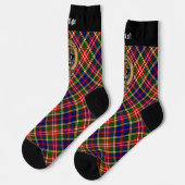 Clan Christie Crest over Tartan ソックス (左)