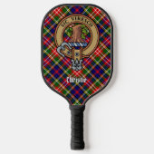 Clan Christie Crest over Tartan ピックルボールラケット (正面)
