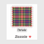 Clan Christie Tartan シール (シート)