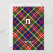 Clan Christie Tartan 招待状 (正面)