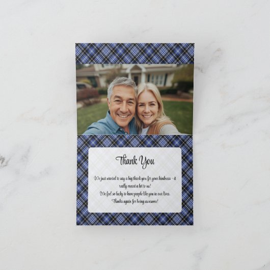 Clan Clark Crest over Tartan 招待状 (内部)