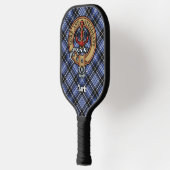 Clan Clark Crest over Tartan Keychain ピックルボールラケット (左)