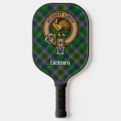 Clan Cockburn Crest over Tartan ピックルボールラケット (正面)
