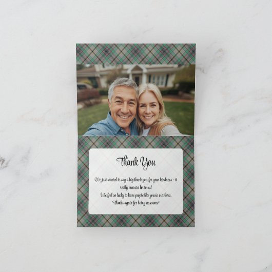 Clan Craig Crest over Tartan 招待状 (内部)