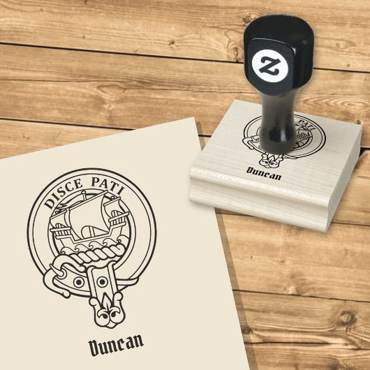 Clan Duncan Crest ラバースタンプ