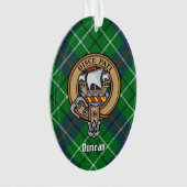 Clan Duncan Crest over Tartan オーナメント (正面)