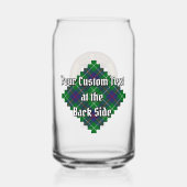 Clan Duncan Crest over Tartan ガラス缶 (裏面)