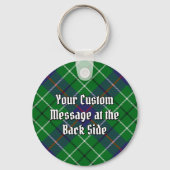 Clan Duncan Crest over Tartan キーホルダー (裏面)