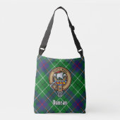 Clan Duncan Crest over Tartan クロスボディバッグ (正面)