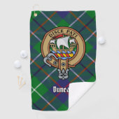 Clan Duncan Crest over Tartan ゴルフタオル (インサイチュ)