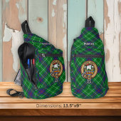 Clan Duncan Crest over Tartan スリングバッグ