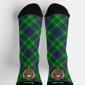 Clan Duncan Crest over Tartan ソックス (上部)