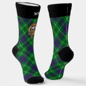 Clan Duncan Crest over Tartan ソックス (傾斜あり)
