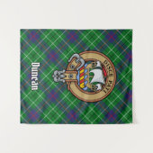 Clan Duncan Crest over Tartan タペストリー (正面(横))