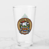 Clan Duncan Crest over Tartan タンブラーグラス (正面)