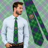 Clan Duncan Crest over Tartan ネクタイ