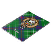 Clan Duncan Crest over Tartan ノートブック (左側)