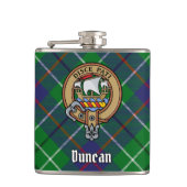Clan Duncan Crest over Tartan フラスク (正面)