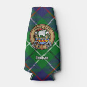 Clan Duncan Crest over Tartan ボトルクーラー (正面)