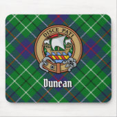 Clan Duncan Crest over Tartan マウスパッド (正面)