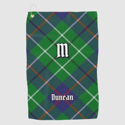Clan Duncan Tartan ゴルフタオル (正面)