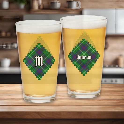 Clan Duncan Tartan タンブラーグラス
