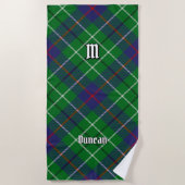 Clan Duncan Tartan ビーチタオル (正面)