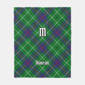 Clan Duncan Tartan フリースブランケット (正面)