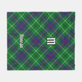 Clan Duncan Tartan フリースブランケット (正面(横))