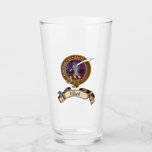 Clan Elliot Glass タンブラーグラス (正面)