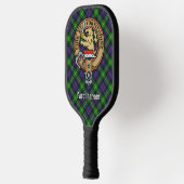 Clan Farquharson Crest over Tartan Keychain ピックルボールラケット (左)