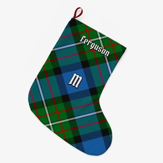 Clan Ferguson Tartan Christmas Stocking ラージクリスマスストッキング (正面 (吊り時))