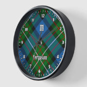 Clan Ferguson Tartan Large Clock 壁時計 (傾斜)