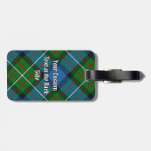 Clan Ferguson Tartan Luggage Tag ラゲッジタグ (裏面横)