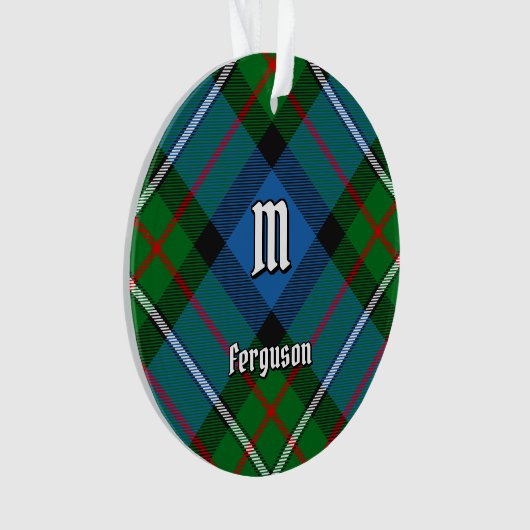 Clan Ferguson Tartan Ornament オーナメント (正面)