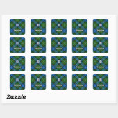 Clan Ferguson Tartan Square Sticker スクエアシール (シート)